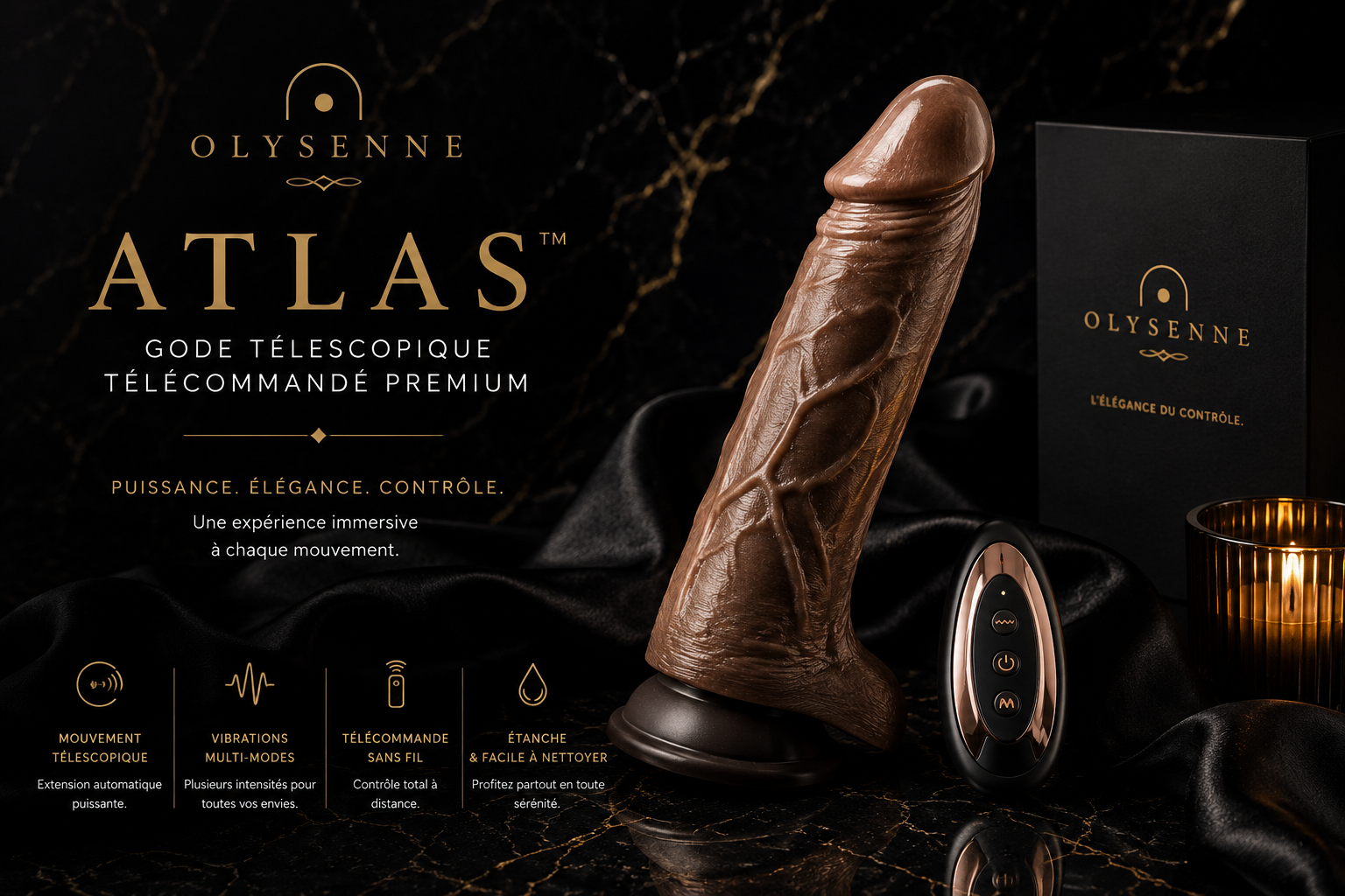 OLYSENNE Atlas™ – Stimulateur Télécommandé Premium